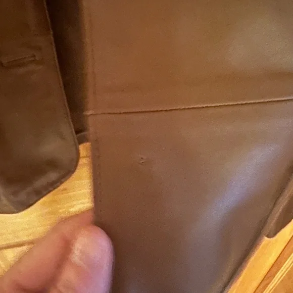 Talbots Brown Leather Jacket - Picture 5 of 9